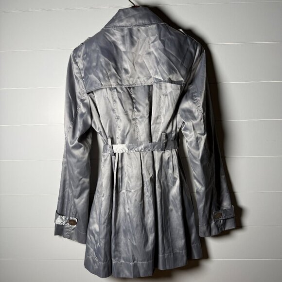 MAC & JAC Silver Shimmer Metallic Peacoat Jacket Coat Women's Size XL - Picture 3 of 12